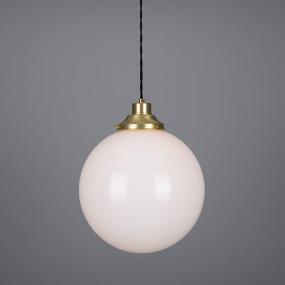 Gentry Opal Glass Globe Pendant Light