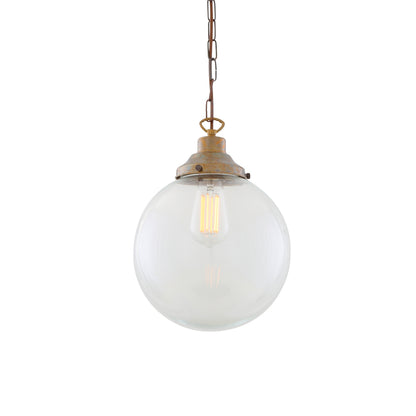 Suspension globe en verre transparent Riad