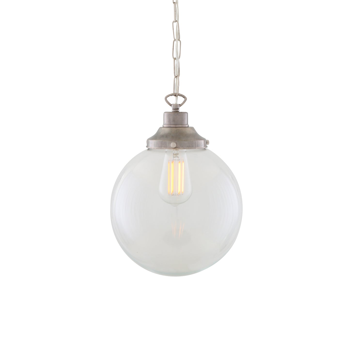 Suspension globe en verre transparent Riad