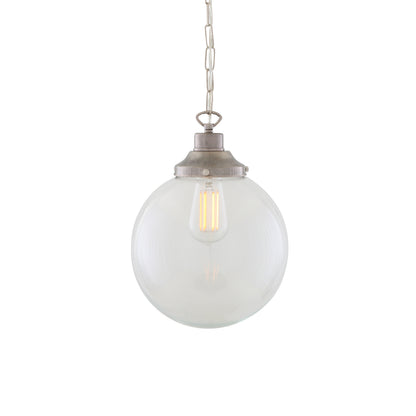 Suspension globe en verre transparent Riad