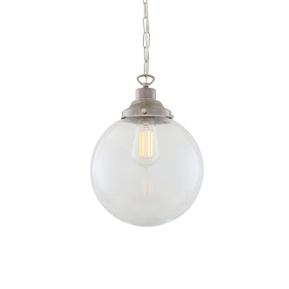Suspension globe en verre transparent Riad