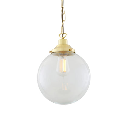 Suspension globe en verre transparent Riad