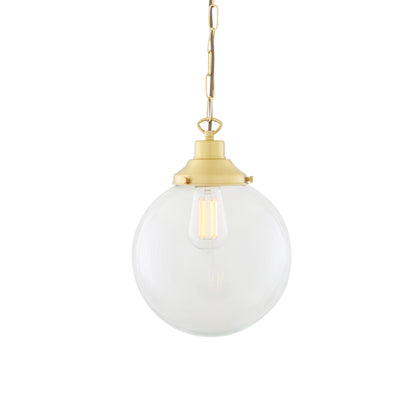 Suspension globe en verre transparent Riad