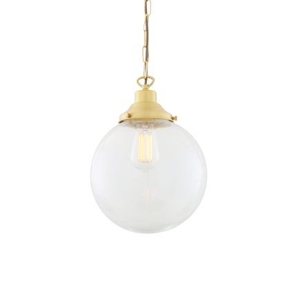 Suspension globe en verre transparent Riad