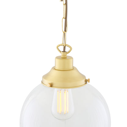 Suspension globe en verre transparent Riad