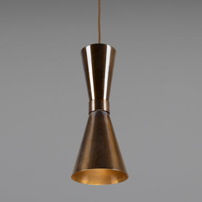 Amias Mid-Century Brass Pendant Light