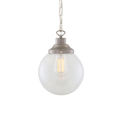 Suspension globe en verre transparent Riad