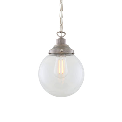 Suspension globe en verre transparent Riad