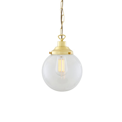 Suspension globe en verre transparent Riad