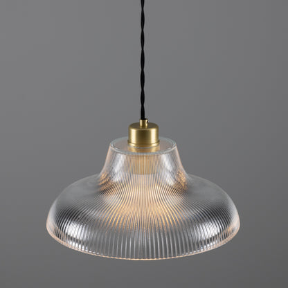 Mono Industrial Railway Glass Pendant Light