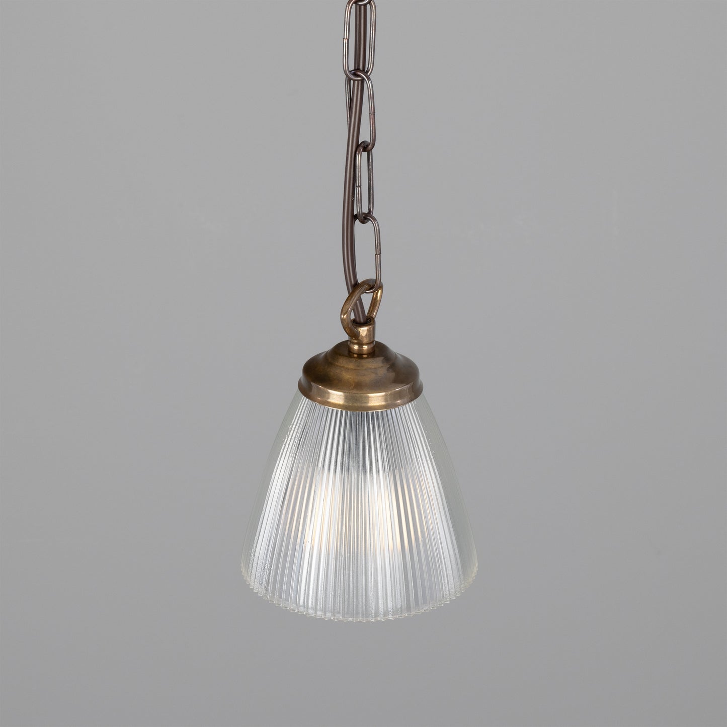 Suspension Gadar Small Holophane en verre