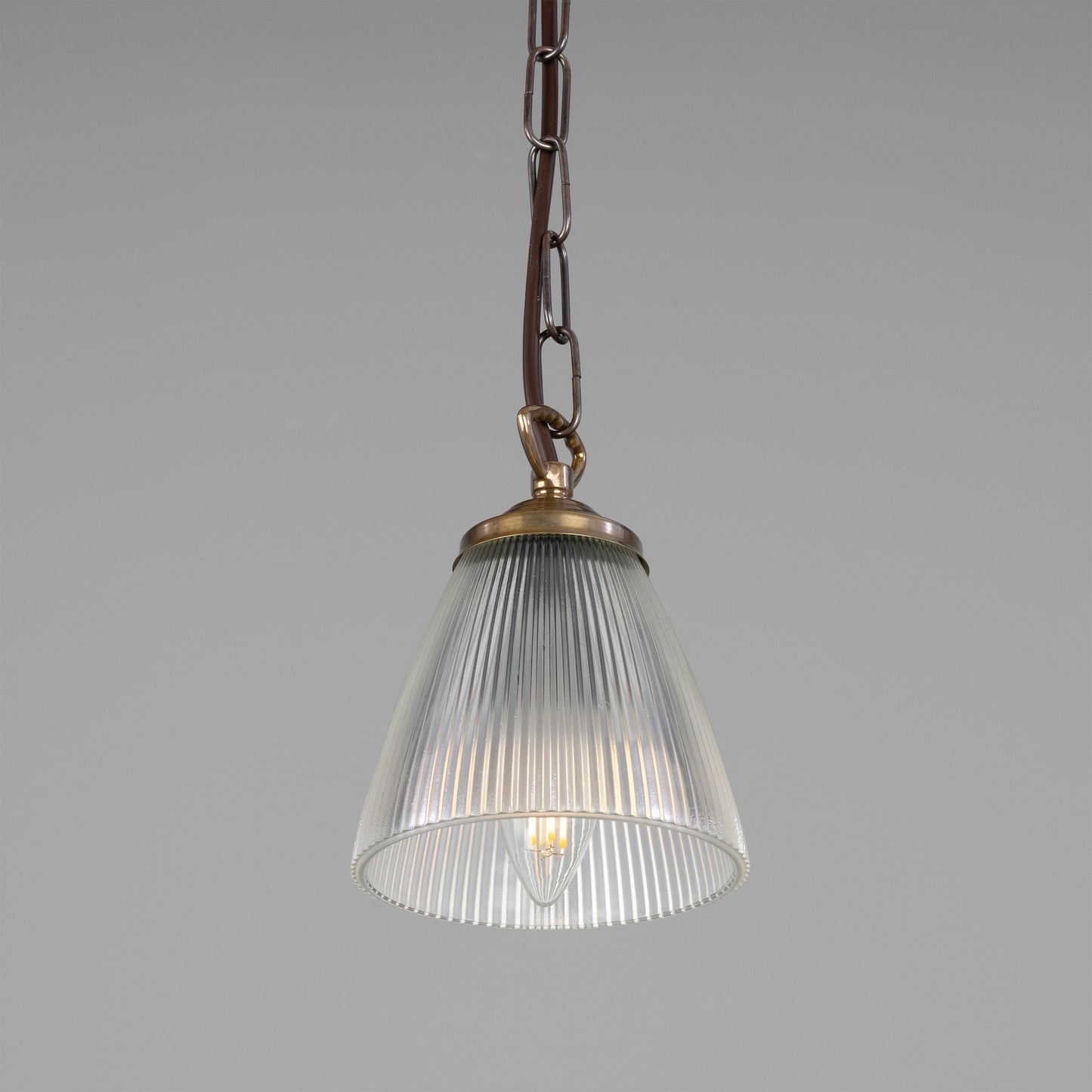Suspension Gadar Small Holophane en verre