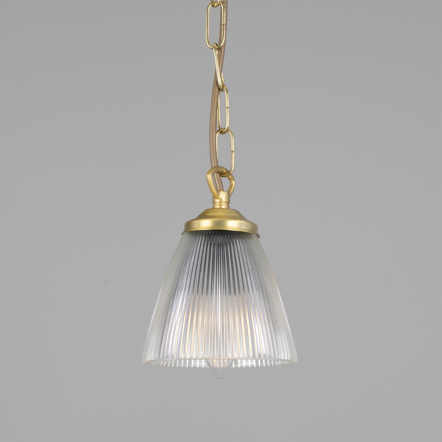 Suspension Gadar Small Holophane en verre
