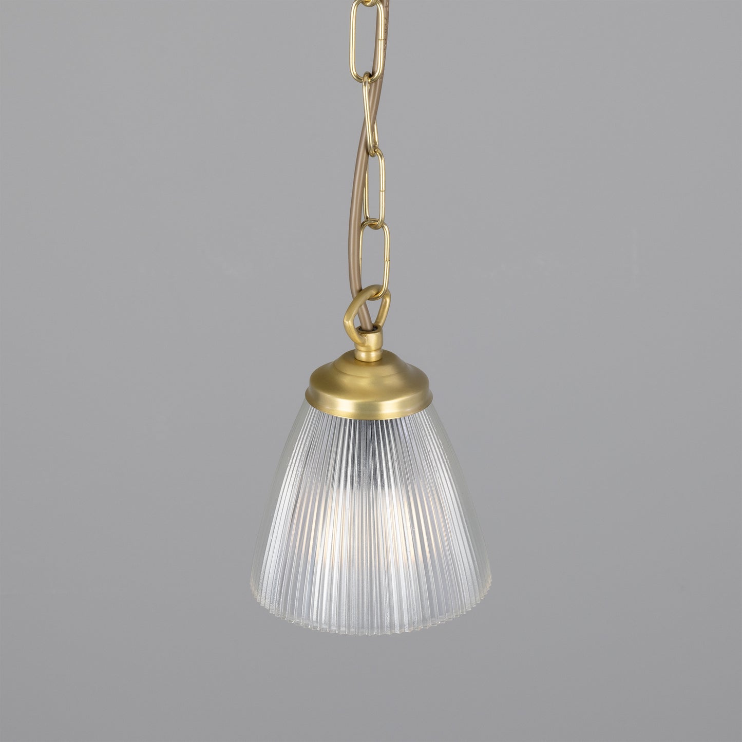 Suspension Gadar Small Holophane en verre