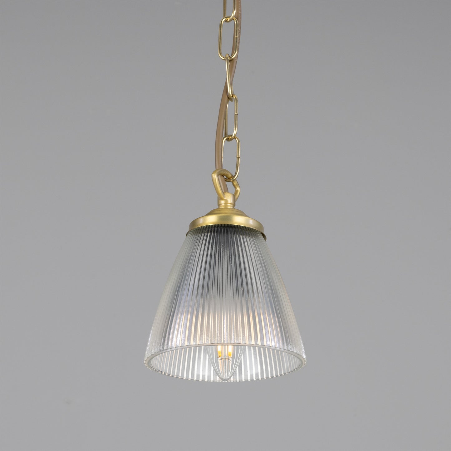 Suspension Gadar Small Holophane en verre