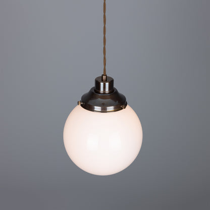 Gentry Opal Glass Globe Pendant Light