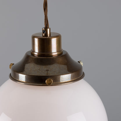 Gentry Opal Glass Globe Pendant Light