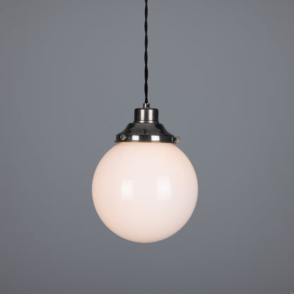 Gentry Opal Glass Globe Pendant Light