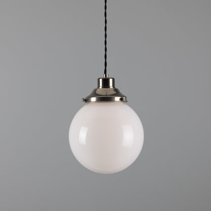 Gentry Opal Glass Globe Pendant Light