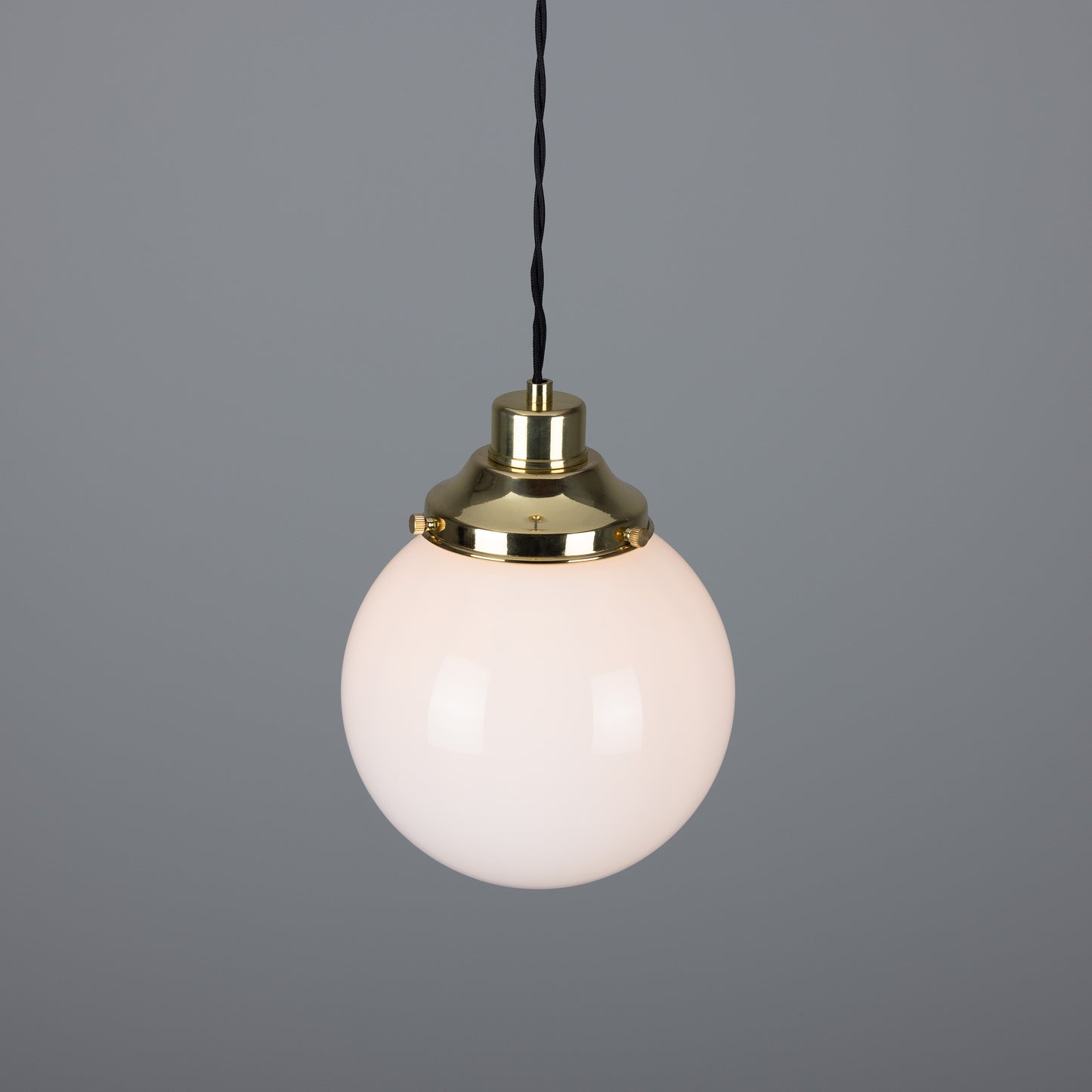 Gentry Opal Glass Globe Pendant Light