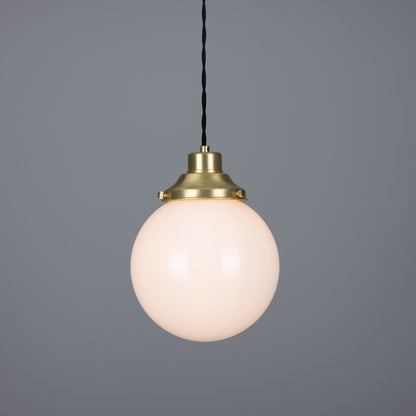 Gentry Opal Glass Globe Pendant Light