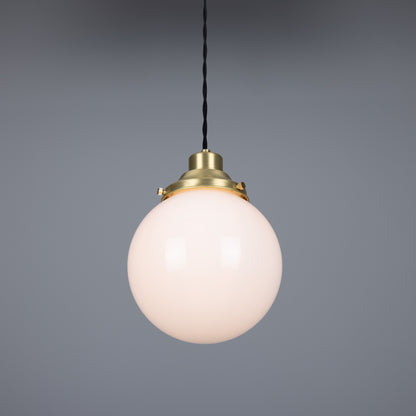 Gentry Opal Glass Globe Pendant Light