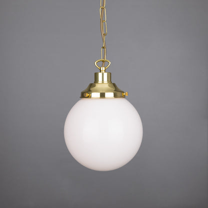 Yerevan Opal Glass Globe Pendant Light