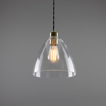 Luang Modern Clear Glass Pendant Light