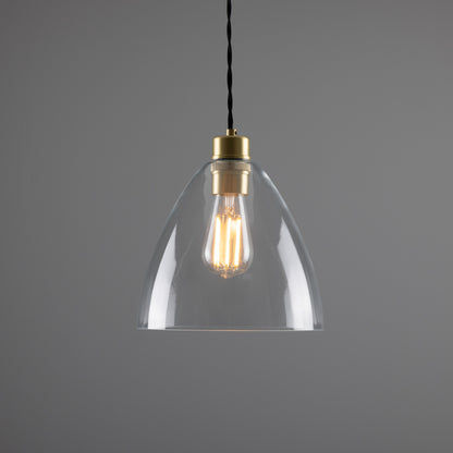 Luang Modern Clear Glass Pendant Light