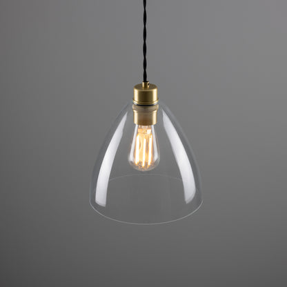 Luang Modern Clear Glass Pendant Light