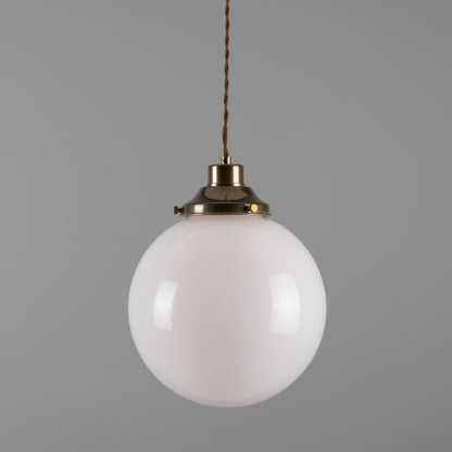 Gentry Opal Glass Globe Pendant Light