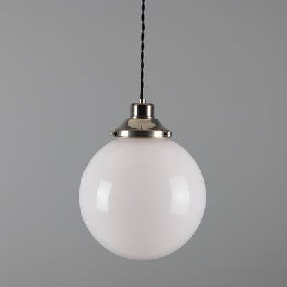 Gentry Opal Glass Globe Pendant Light