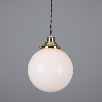 Gentry Opal Glass Globe Pendant Light