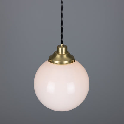 Gentry Opal Glass Globe Pendant Light