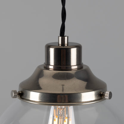 Virginia Clear Glass Globe Pendant Light