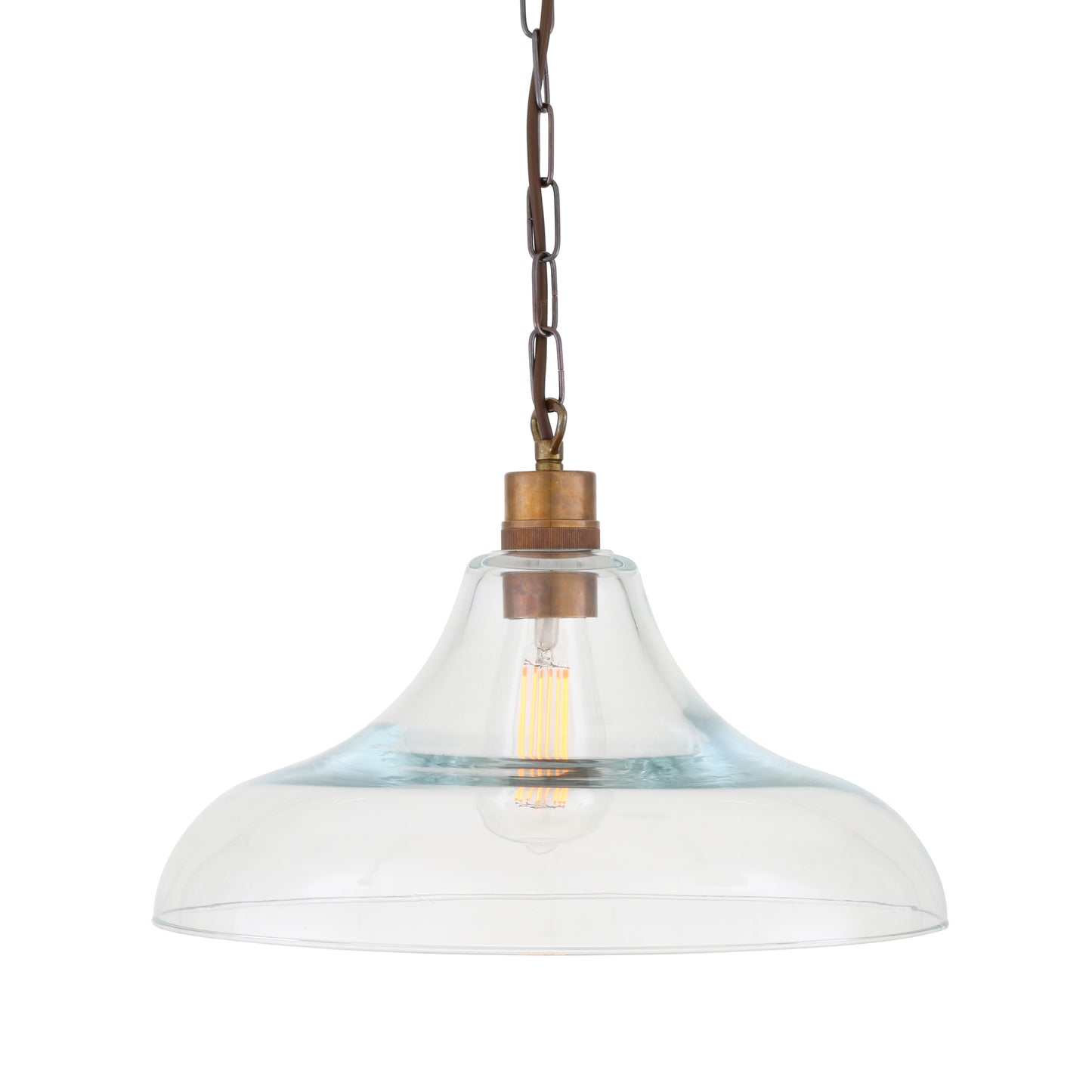 Pendentif en verre transparent Clifton Railway