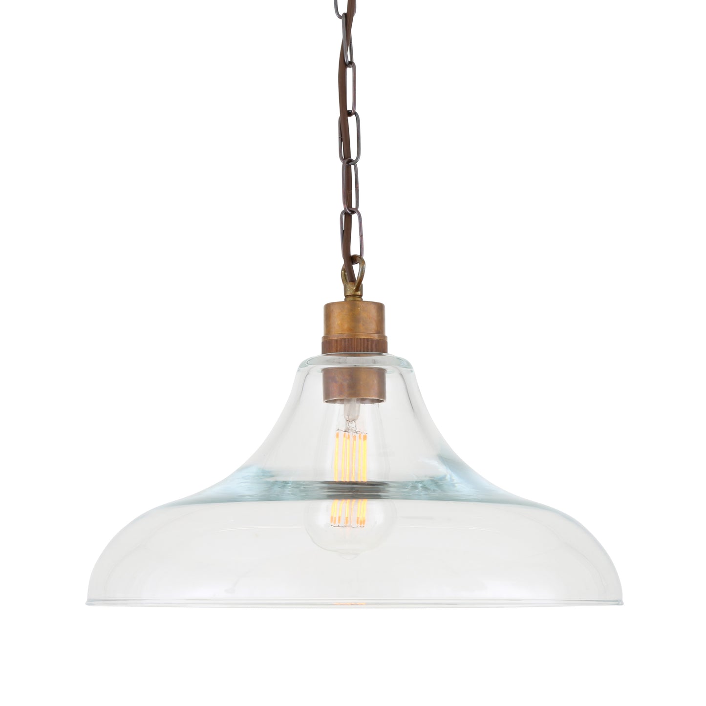 Pendentif en verre transparent Clifton Railway