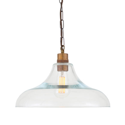 Pendentif en verre transparent Clifton Railway