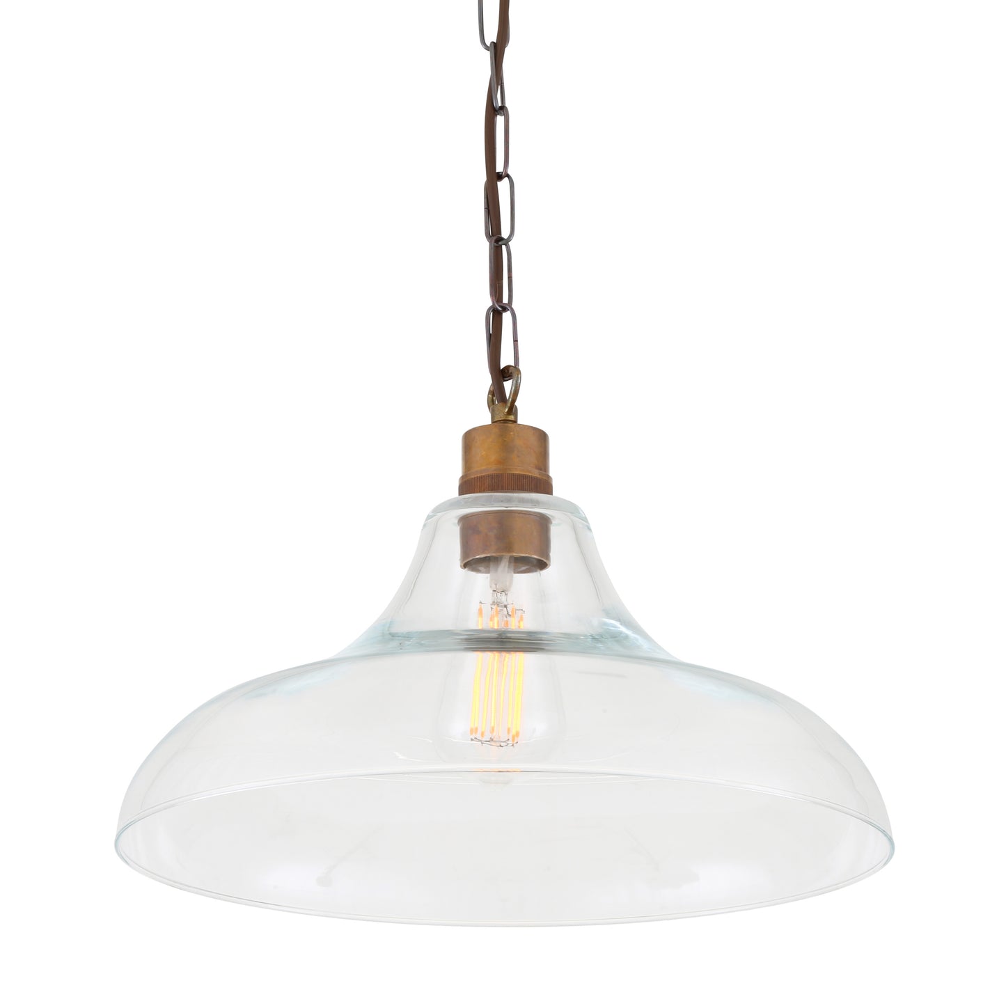 Pendentif en verre transparent Clifton Railway