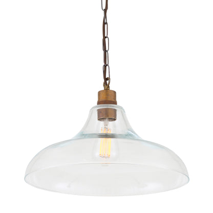 Pendentif en verre transparent Clifton Railway