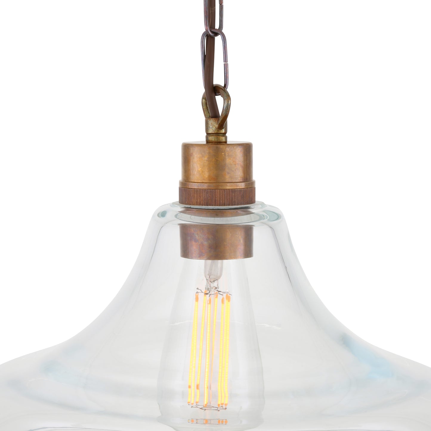 Pendentif en verre transparent Clifton Railway