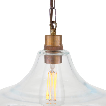 Pendentif en verre transparent Clifton Railway