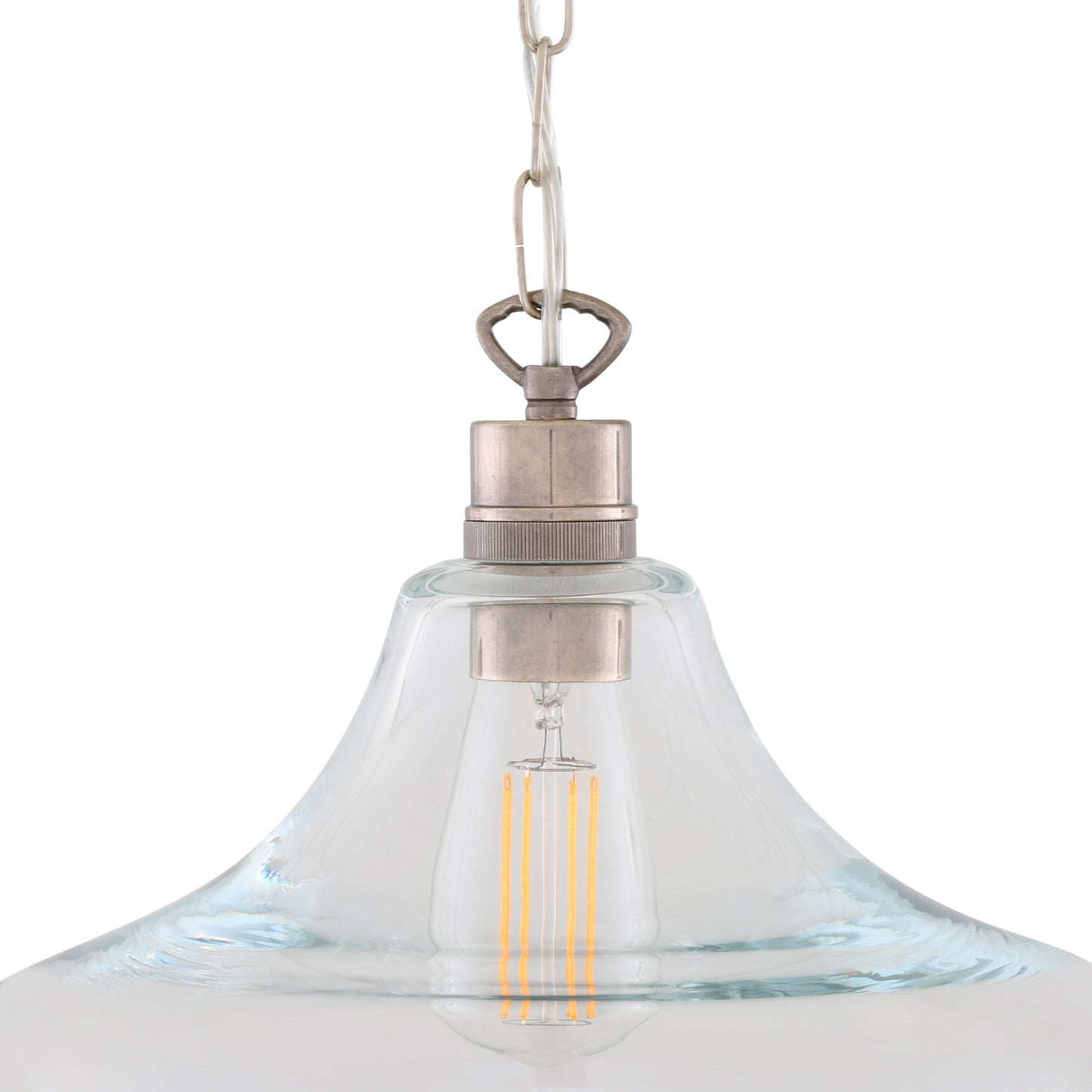 Pendentif en verre transparent Clifton Railway