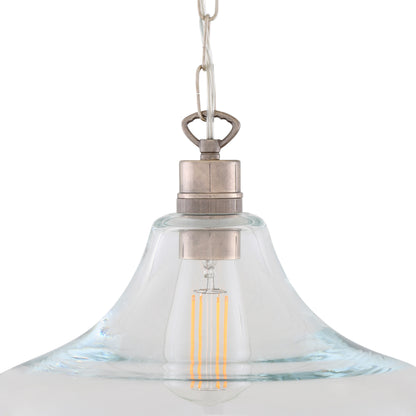 Pendentif en verre transparent Clifton Railway