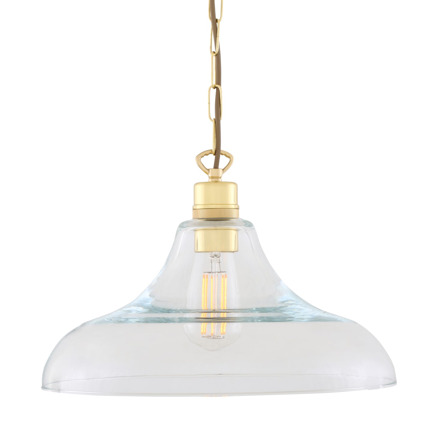 Pendentif en verre transparent Clifton Railway