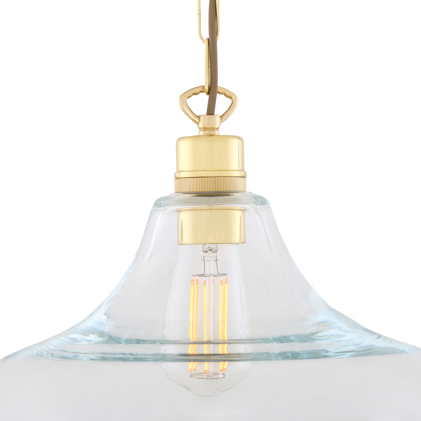 Pendentif en verre transparent Clifton Railway