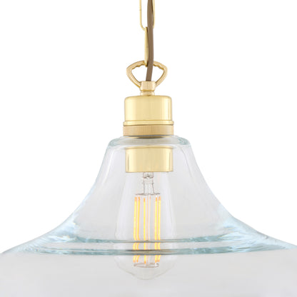Pendentif en verre transparent Clifton Railway
