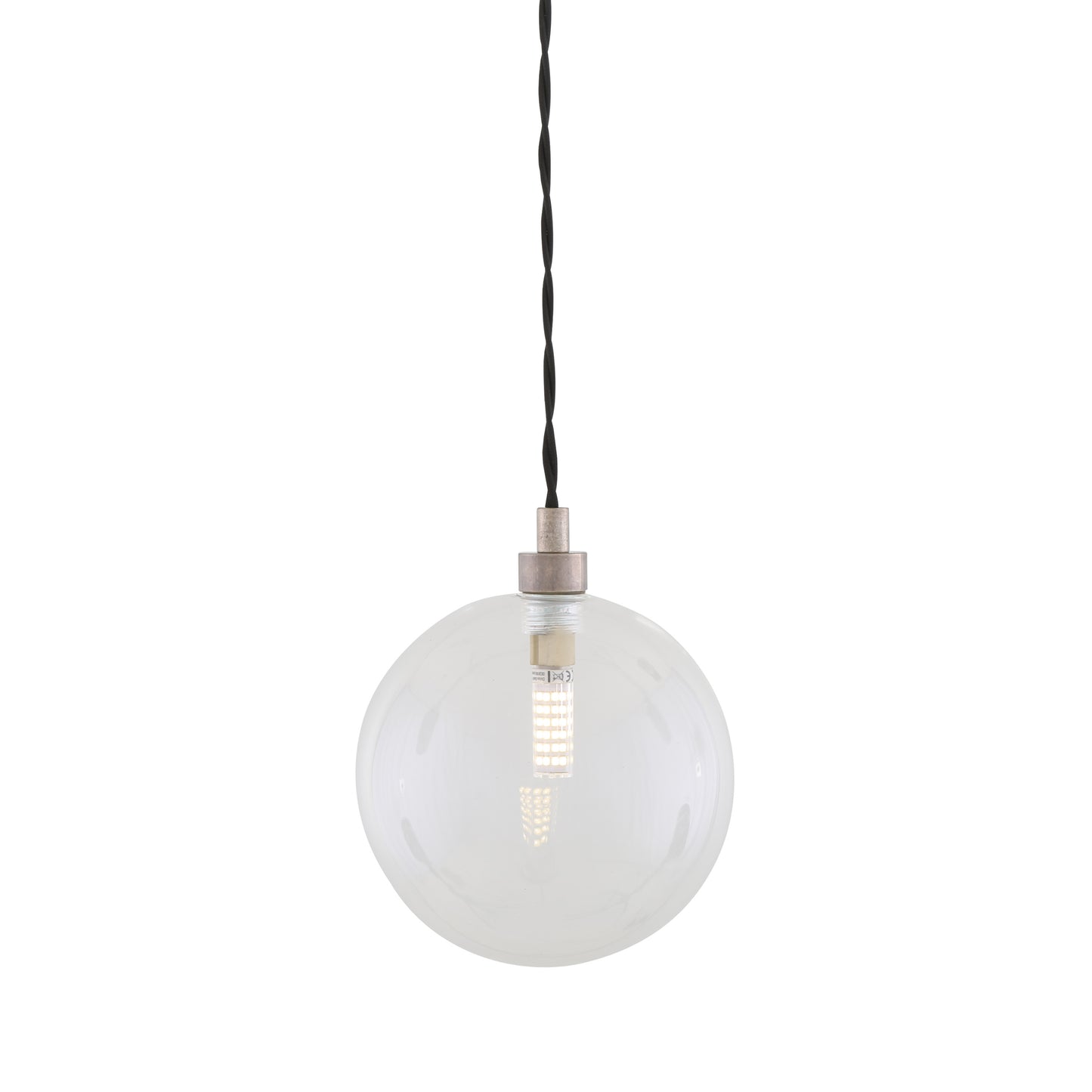Madlin Small Glass Globe Pendant Light