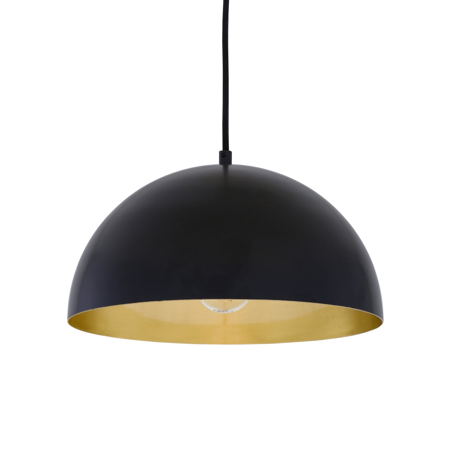 Suspension Avon Dome avec intérieur en laiton 30 cm