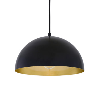 Suspension Avon Dome avec intérieur en laiton 30 cm